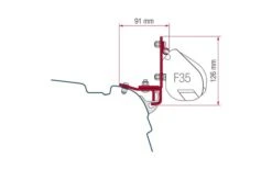 Fiamma F35 Pro Kit Standard -Markisen und Sonnensegel Verkäufe 57443 12097